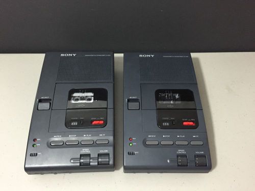 Sony Microcassette Transcriber M-2000 Set Of 2! 1 Free Tape -untested