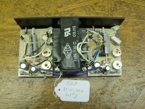 SOLA 15VDC 1.6A Power Supply 83-15-2216 Lot 2