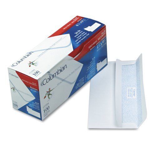 Columbian co284 (#10) 4-1/8x9-1/2-inch self-seal security tinted white envelopes for sale