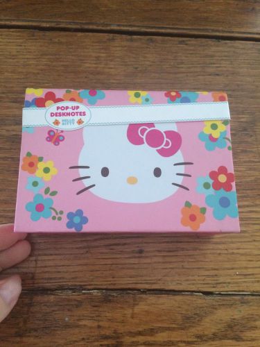 Hello Kitty Pop Up Desk Notes flowers 125 Notes - Brand New! Sealed!
