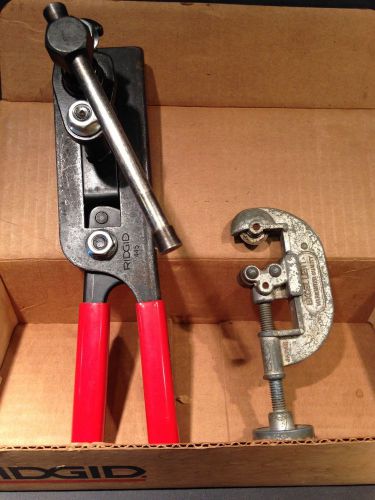 Ridgid flaring plumbing tool lever dial adjust 3/16 - 5/8 model # 445 in box for sale