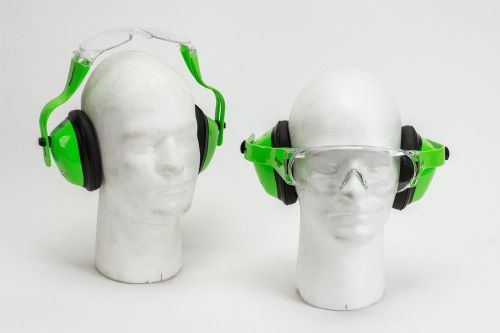 INNOVATIVE ALL IN ONE INDUSTRIAL HEARING PROTECTION WITH SAFETY GLASSES