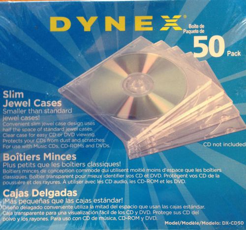 Dynex Slim Jewel Cases - 50Pack