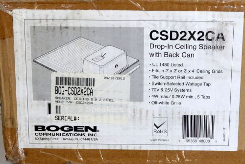 Bogen csd2x2ca 2&#039; x 2&#039; ceiling tile speaker  box of 2 ceiling speakers for sale