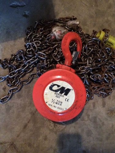 Cm 622 1/2 ton manual chain hoist 20 for sale