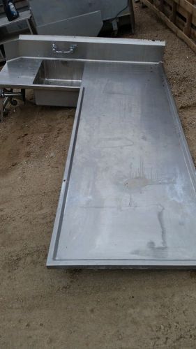 Stainless Steel Dish Table (Dirty Side)