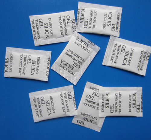 50 x 1g packets of silica gel sachets desiccant pouches moistureproof free for sale