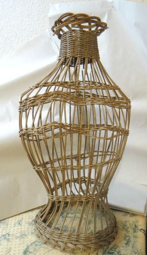Vintage Wicker Mannequin Bust Torso Display Dress Scarf Jewelry Form