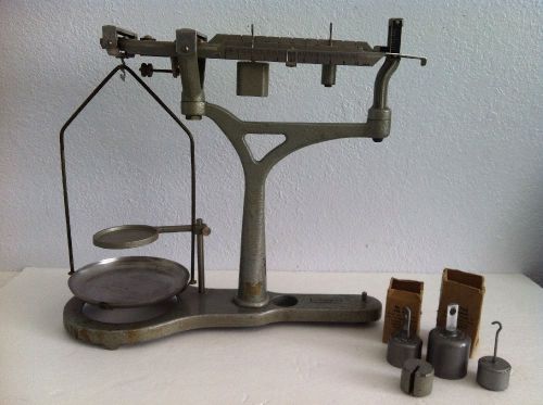 Vintage welch triple beam 0-grams scale, lab, pharmacy, postal, etc. for sale