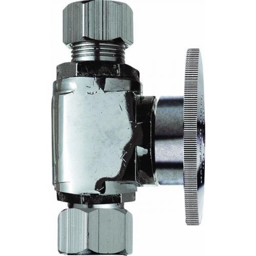 Plumb pak 456303 o.d. quarter turn straight repair valve 3/8&#034; chrome for sale