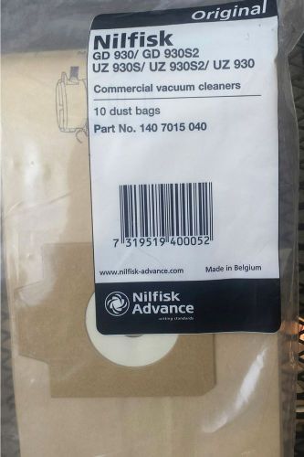 Euroclean / nilfisk gd930 replacement vacuum bags - 10 bags for sale