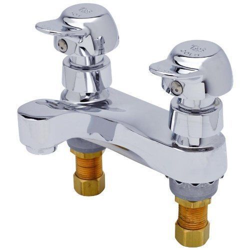 NEW T&amp;S Brass B-0831-PA Deck Mount 4-Inch Centers Pivot Action Metering Faucet