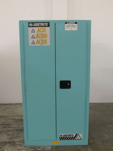 Justrite  60 Gallon Acid / Corrosive Safety Cabinet / Hazardous Storage # 896002