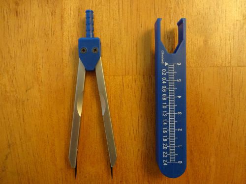 10 pcs brass ecg/ekg calipers with protective (blue) cover brand new, in usa for sale