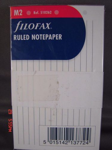 (5) PACKS FILOFAX RULED NOTEPAPER, NEW IN WRAP
