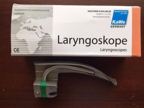 Kawe #03.22013.612 fiber-optic laryngoscope blade, macintosh #1 new in box for sale