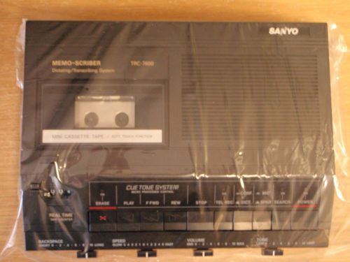 Sanyo TRC7600 Mini cassette transcriber with foot pedal