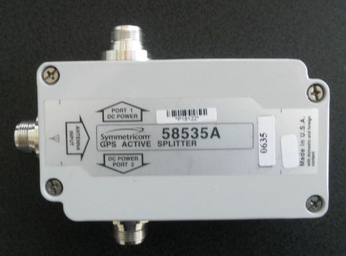 Symmetricom 58535A GPS 1:2 Input 2-Way Active Antenna Signal Splitter