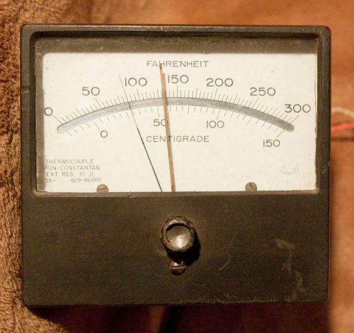 Api instruments co. thermocouple 0-300f panel meter u.s. vintage electronics for sale
