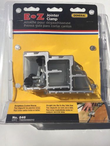 General Tools &amp; Instruments 846 E-Z Pro True-Edger Jointer Clamp Kit New