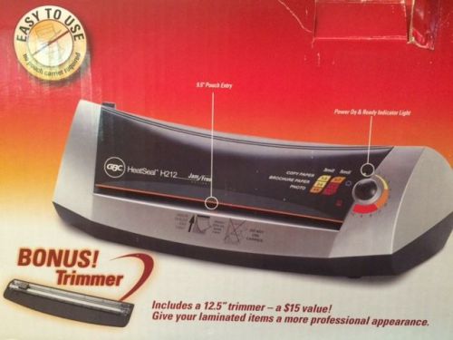 GBC HeatSeal H212 9.5-Inch Wide Jam Free Series Pouch Laminator Up to 5 mil