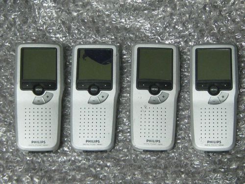 Lot of 4 PHILIPS Digital Voice Recorder Pocket Memo LFH 9370 LFH-9370 For Parts