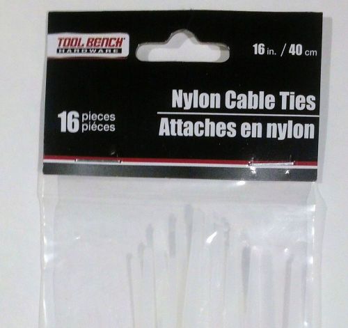 2 packages zip ties 16 pieces each 16 inches length tool bench hardware