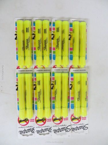 Sharpie 25162PP Accent Tank-Style Highlighter - Fluorescent Yellow -  8  2 Packs