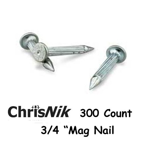 New Mag Nail 3/4 Inch Survey Nail 300 Count