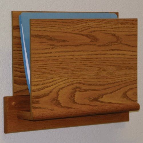 Wooden Mallet Square-Mount Open-End File Holder, HIPAA Compliant, Letter Size,