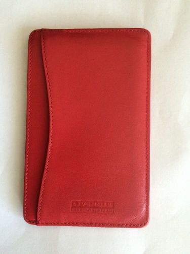 Levenger Red Leather Shirt Pocket Briefcase