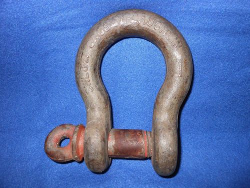 Crosby laughlin swl 8 1/2 ton u-shackle screw bolt clevis pin anchor rigging for sale