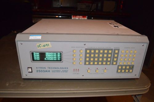 XITRON TECHNOLOGIES 2503AH  3 CHANNEL POWER ANALYSIS SYSTEM 91