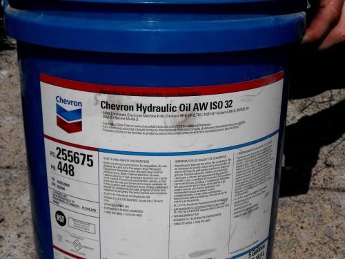 Chevron Hydraulic oil, 5 gallons, AW ISO 32.  New.