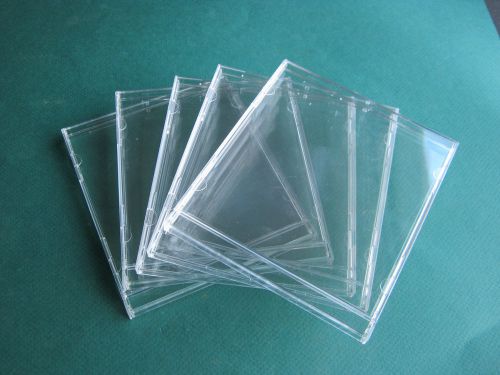 LOT OF (25)  SINGLE 1-DISC 10MM CASE CLEAR  ??NEW?? ASSEMBLED