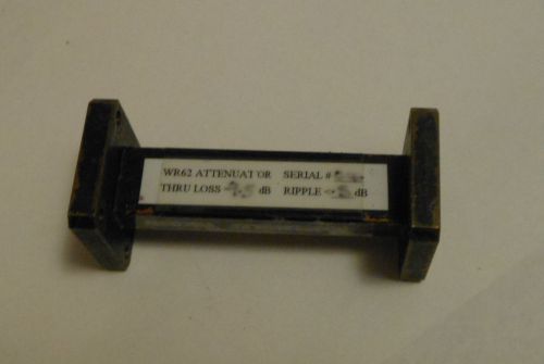 WR62 Attenuator Straight Waveguide 3 1/4&#034;  9.5dB  Brass