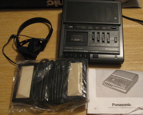 Panasonic RR-930 Micro Mini Cassette Transcriber Recorder Foot Pedal As Shown!!!