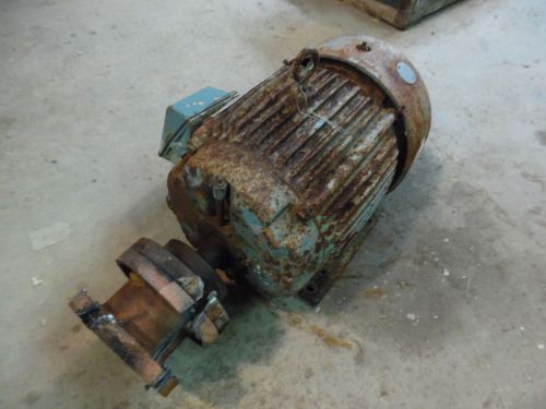 RELIANCE 7.5 HP DUTY MASTER MOTOR, FR 213T, V 230/460, RPM 3520, #4161200, USED