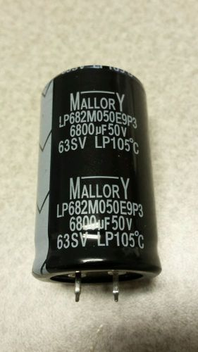14pcs - MALLORY 6809uF  50V  63SV  LP105° LP682M050E9P3 Snap-In Capacitor