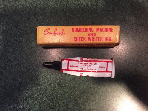 Sanfords Number Machine And Check Writer Ink