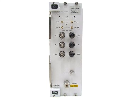 Agilent E6432A VXI Microwave Synthesizer 10MHz-20GHz OPT 004 100 201 401 UNP