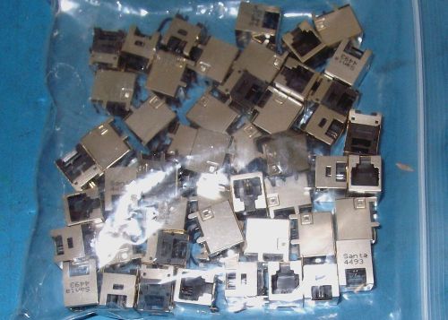 APPRX 100PC LOT 2 PIN RJ11 SHIELDED CONNECTOR