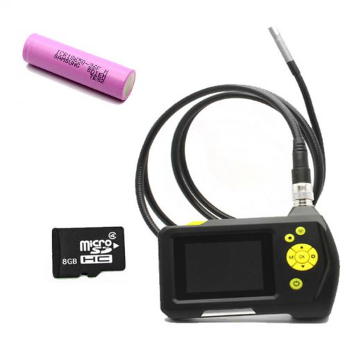 5.5mm 2.7&#034;  Endoscope Borescope Inspection Tube 1m Camera DVR+Free 8GB+Battery