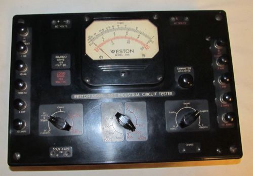 Vintage WESTON MODEL 785 Industrial Circuit Tester J1369