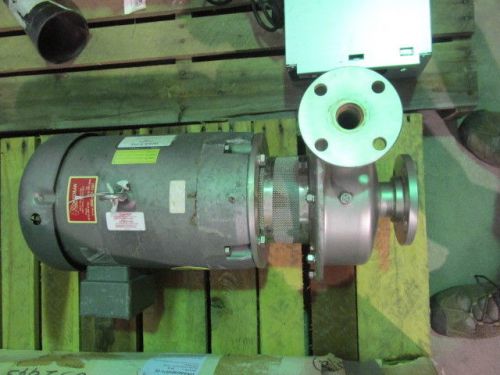 Rs corcoren stainless filtration pump with 10hp. baldor 3500 rpm motor for sale