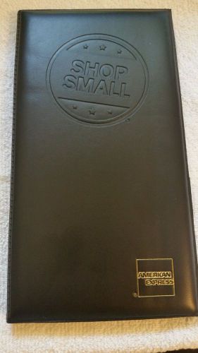 American Express Shop Small Black Waitress Pad, CC Holder, Order Pad Book