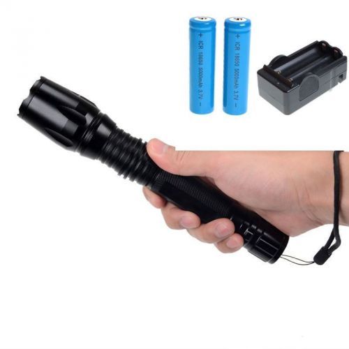 RECHARGEABLE ZOOM FOCUS Fire Fighter Military Swat Police Paramedic Flashlight