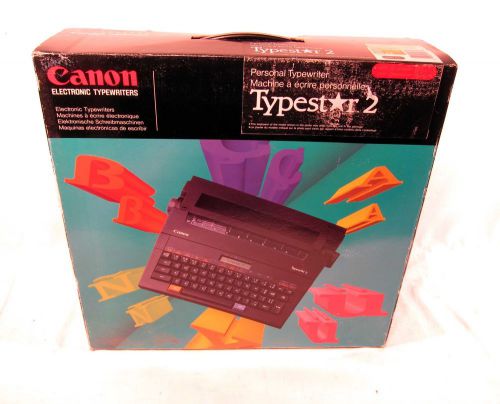 NOS Canon Typestar 2 Electronic Typewriter N51-9500-600 New In Box II Word