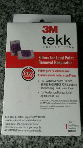NIB 3M tekk FILTERS FOR LEAD PAINT REMOVAL RESPIRATOR 3M 6000 or 7500 SERIES