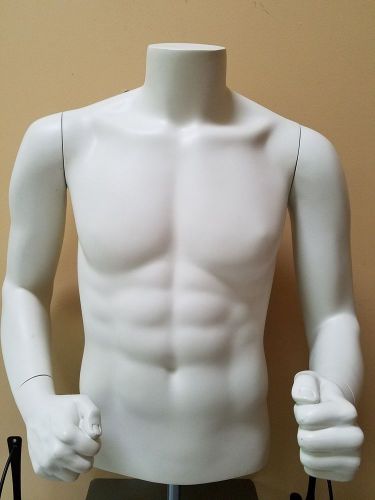 2 FISTS MALE MANNEQUIN TORSO